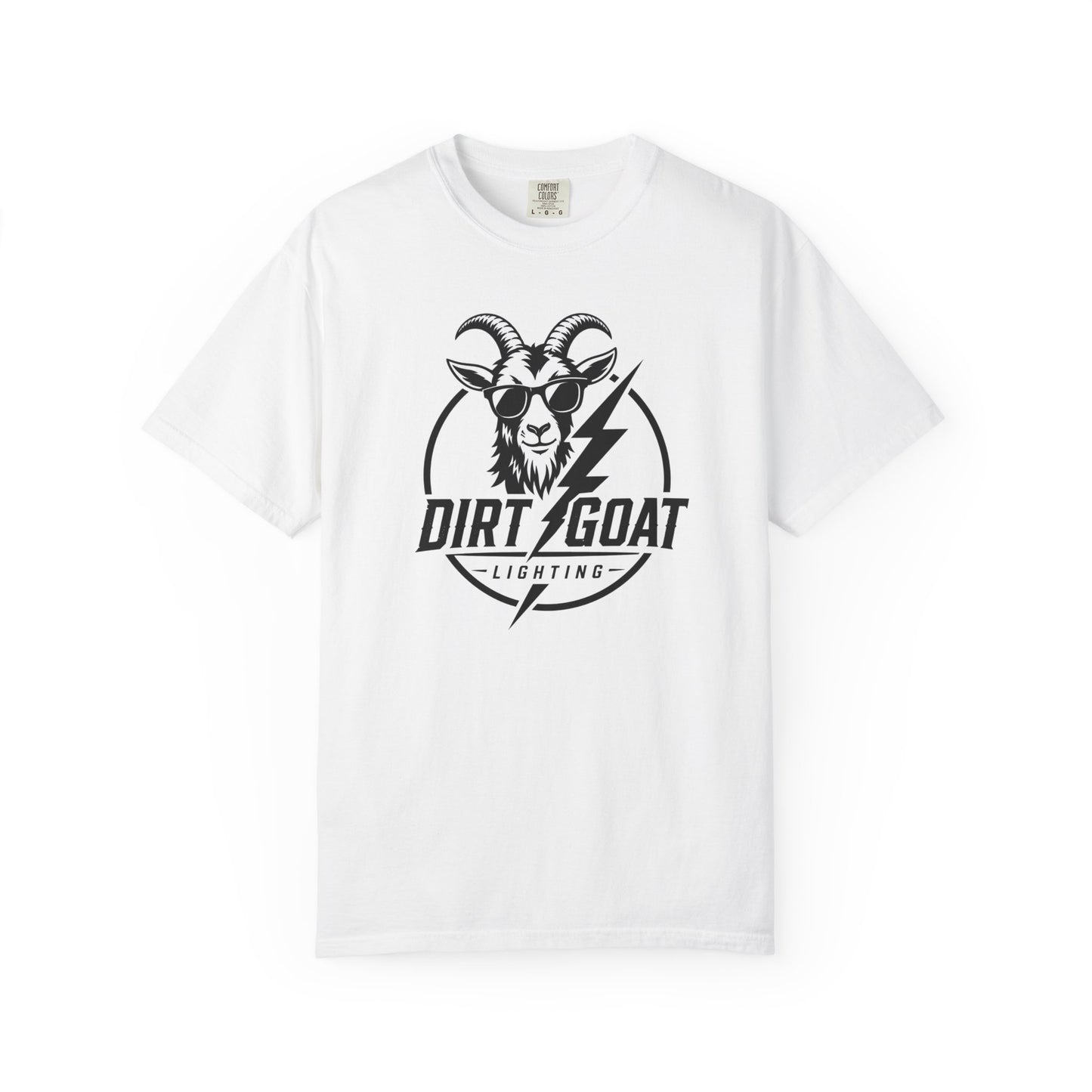 Dirt Goat Lightning T-Shirt — Vintage Goat Logo Tee