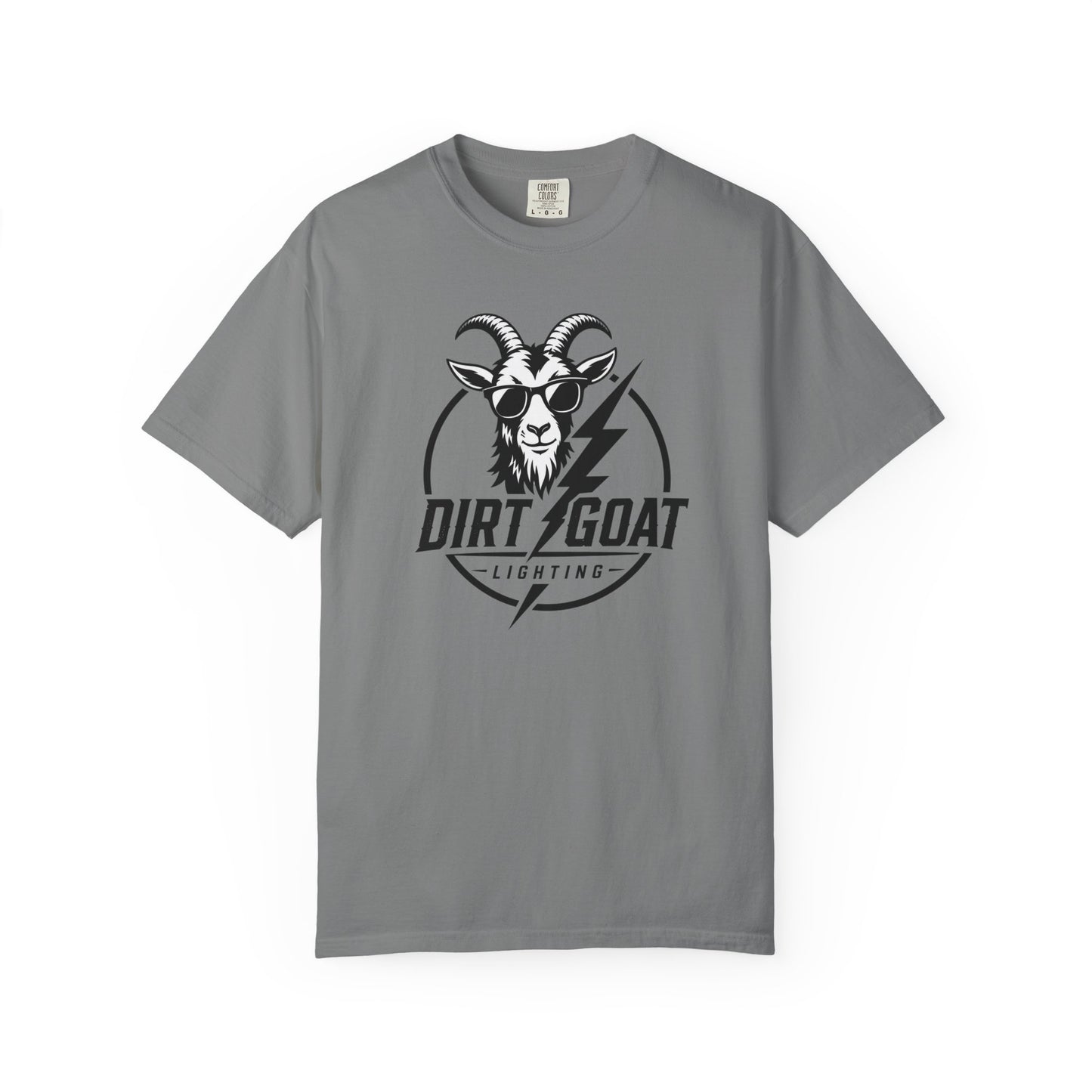 Dirt Goat Lightning T-Shirt — Vintage Goat Logo Tee