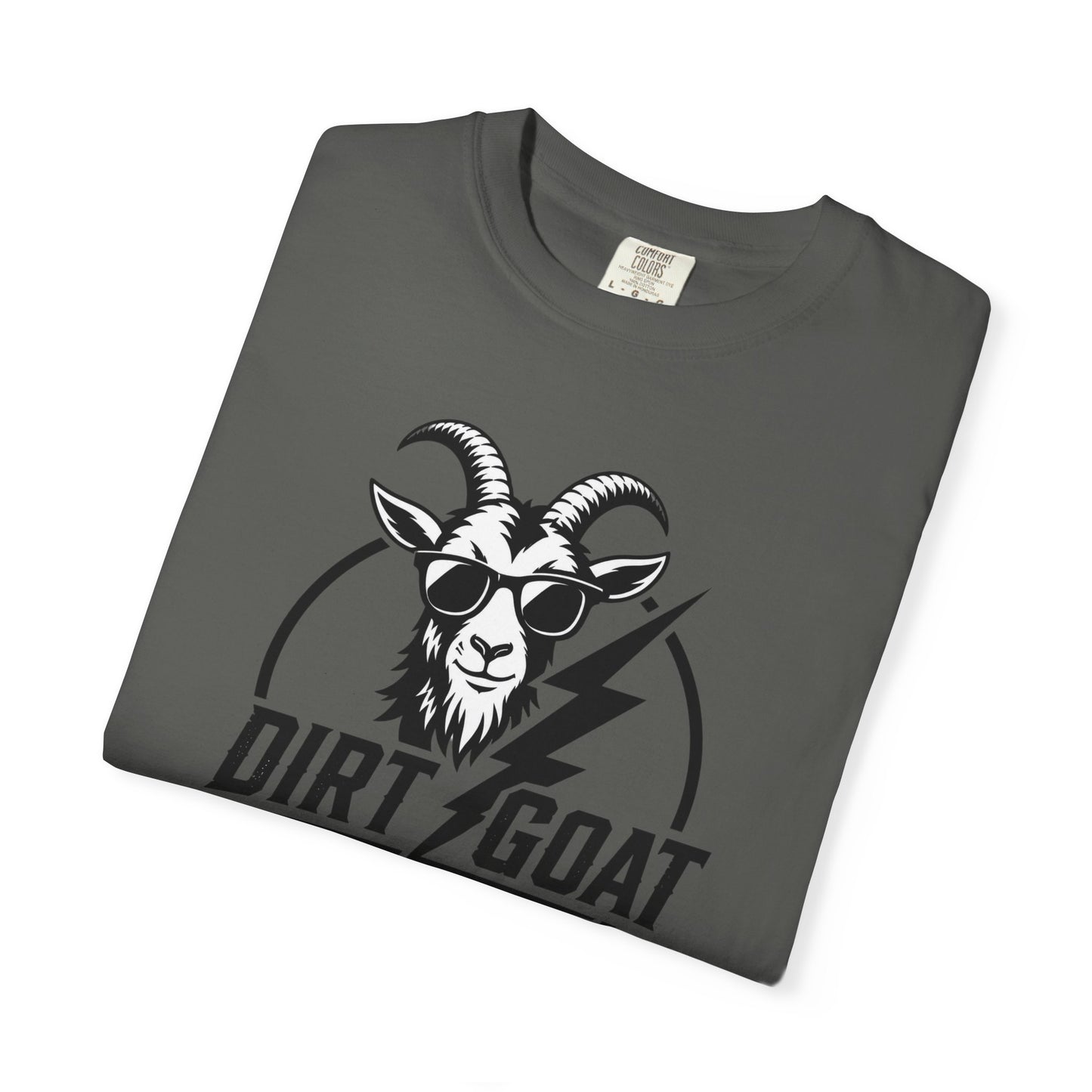 Dirt Goat Lightning T-Shirt — Vintage Goat Logo Tee