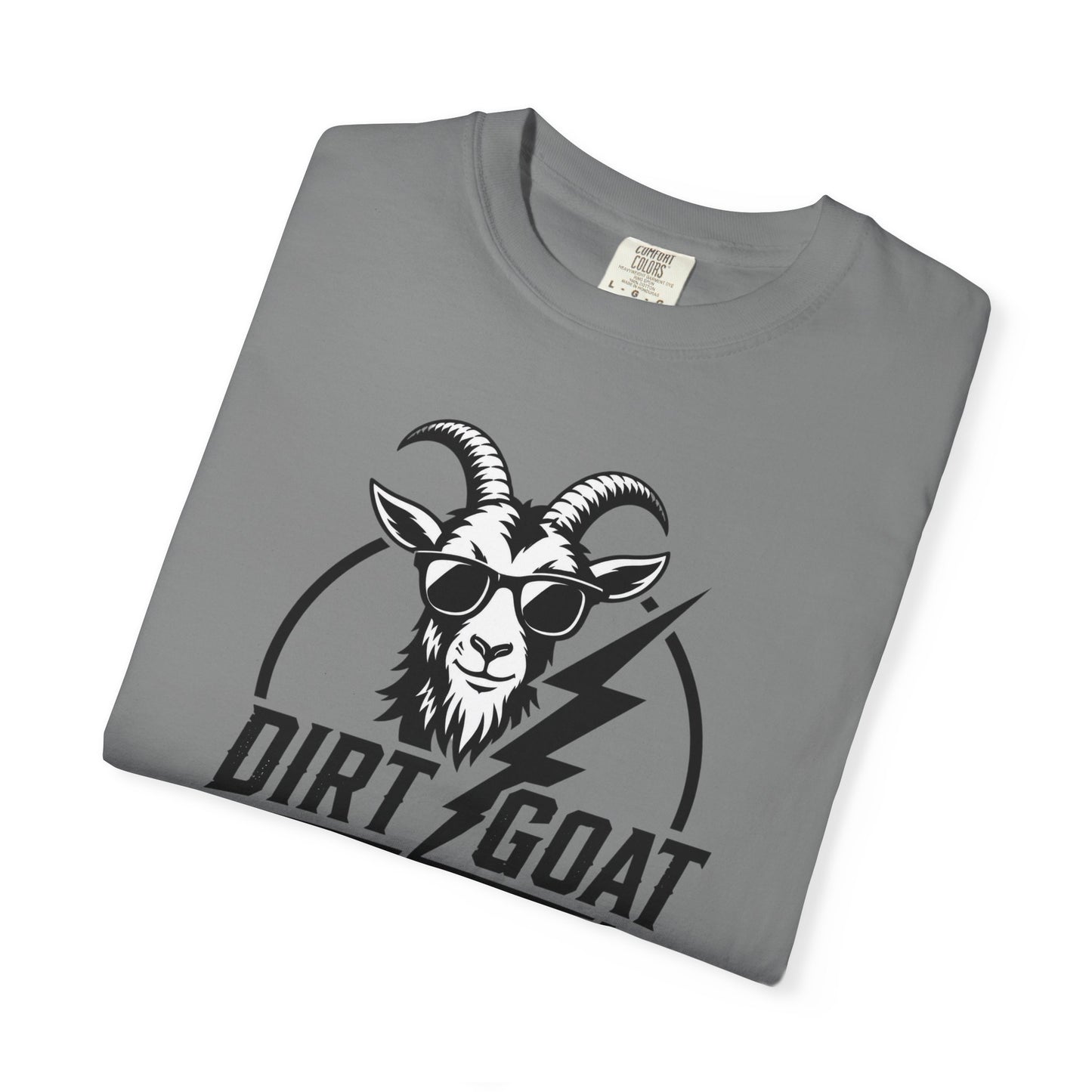 Dirt Goat Lightning T-Shirt — Vintage Goat Logo Tee