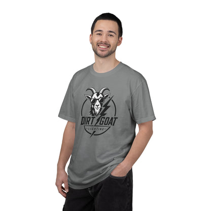 Dirt Goat Lightning T-Shirt — Vintage Goat Logo Tee
